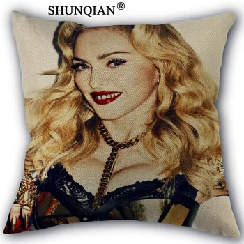 Vlastné Madonna obliečka na Vankúš office Svadobné posteľná bielizeň gauči Vintage vankúš/kryt domov dekoratívne 45x45 Jednej Strane