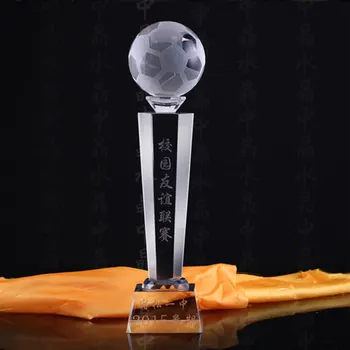Vlastné trofej--zákazku basketbal, futbal, tenis, loptové hry zápas crystal šampión trofej CUP-NAJLEPŠIE obchodné narodeninám