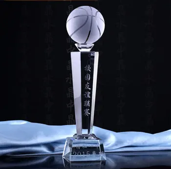Vlastné trofej--zákazku basketbal, futbal, tenis, loptové hry zápas crystal šampión trofej CUP-NAJLEPŠIE obchodné narodeninám