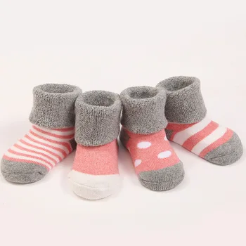 Vo veku 0-3 Rok Baby Ponožky Série Deti Baby Girl Ponožky Batoľa Novorodenca Poschodí Ponožky Nobone Bavlna Deti ponožka 8 Pár Pack