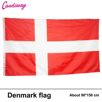 Vonkajšie lietanie vlajka dánskej vlajky Krytý Č Stožiar polyester Domáce dekorácie Vysokej Kvality