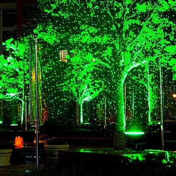 Vonkajšie Zelená a Červená LED Laserový Projektor Fáze Svetlo Vianočný Večierok Záhrade Strom Krajiny Star Dekorácie Lampa s 10 Stôp Kábel