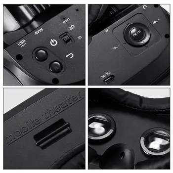 VR Okuliare Virtuálnej Reality, HMD-518 1080P 3D Video, Film, Hry Okuliare Súkromné Mobilné Kino Osobné Divadlo, Hra, Film +8G TF