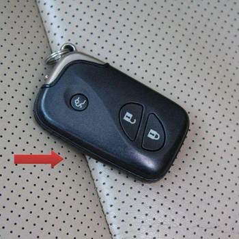Vrchná vrstva kože kľúča vozidla prípade Lexus es ct 2012 rx270 2011 2013 pre BYD 3 tlačidlá Diaľkového Kľúče Shell kožené tlačidlo krytu