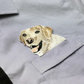 Vrecko Psa Patch Zvierat Pet 3D Výšivky Škvrny Sušenie Textílie Nálepky Žehlička Na Roztomilý Pes Nášivka Pre Džínsy DIY Nášivka Odznak
