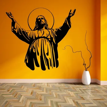 Vymeniteľné DIY Samolepky na Stenu Pre obývacej izby, Spálne, JEŽIŠ Kristus, Boží Syn Náboženské Vinyl na stenu umenie nálepky odtlačkový nástenná maľba D513