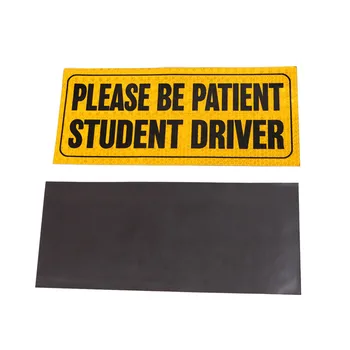 Vymeniteľné Magnetické Prosím, Buďte Trpezliví, Študent Vodič Auta A Bezpečnosť Vozidla Nárazníka Reflexné Magnet Znaky //