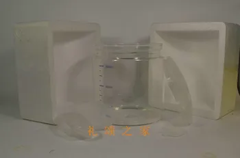 Vysokej teplote odolného skla vedro vysoko transparentné 4 liter destilovanej vody stroj skleného pohára na vodu pálenici časti
