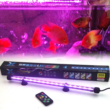 Vysoko Kvalitné 25-55 cm Vzdialené Farebné LED Akvarijné Svetlo akvárium Coral Lampa 5050 RGB Ponorné Svietidlá Doprava Zadarmo