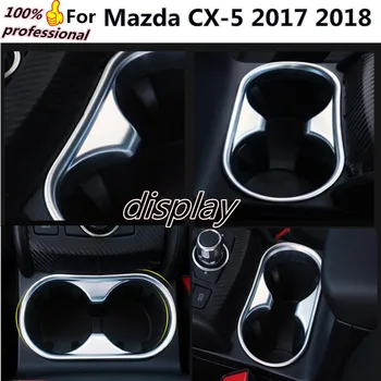 Vysoko Kvalitné auto styling cover stick abs chrome uprostred Kút Pádla pohár lampa výbava panel 1pcs Pre Mazda CX-5 CX5 2017 2018