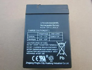Vysoko kvalitné autíčko batéria 6V 4AH nabíjateľná sealed lead acid skladovanie batérií ups solárne batérie vymeňte 4.5 ah 5ah 3-FM-4