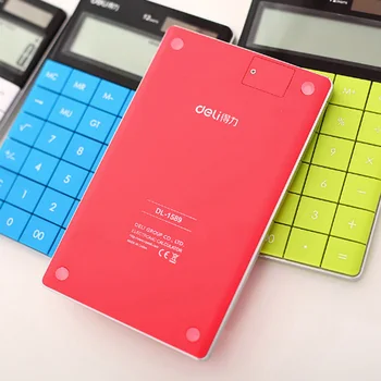 Vysoko Kvalitné Farebné Veľké Tlačidlá Solárna Kalkulačka Pocket Office Elektronické