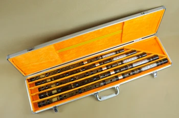 Vysoko kvalitné profesionálne horkú bambusová flauta hudobné nástroje dizi instrumentos musicais Čínsky flauta jedna sada 5 kusov