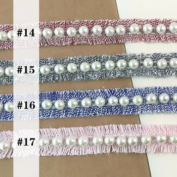 Vysoko kvalitné ručne-korálkové Čipky kórejský malé kadidlo pearl vlna pletenie čipiek DIY vlasové ozdoby ručné materiálov Korálkové Páse s nástrojmi