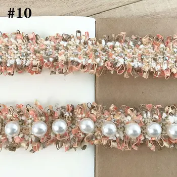Vysoko kvalitné ručne-korálkové Čipky kórejský malé kadidlo pearl vlna pletenie čipiek DIY vlasové ozdoby ručné materiálov Korálkové Páse s nástrojmi