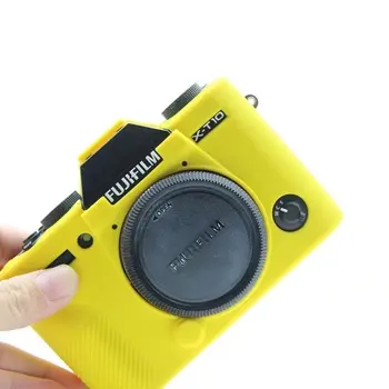 Vysoko Kvalitné Silikónové Fotoaparát Prípade Taška Kryt pre Fujifilm X-T20 XT20 X-T10 XT10 Fotoaparát V 4 Farbách,Doprava Zdarma Kožené puzdro Taška