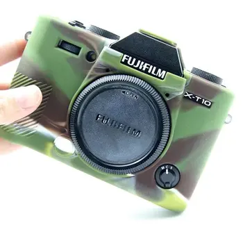 Vysoko Kvalitné Silikónové Fotoaparát Prípade Taška Kryt pre Fujifilm X-T20 XT20 X-T10 XT10 Fotoaparát V 4 Farbách,Doprava Zdarma Kožené puzdro Taška
