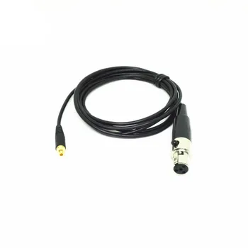 Vysoko Kvalitné Čierna XLR 4pin Skrutku Microdot Odnímateľný Mikrofón, Kábel pre Shure Headset Mikrofón Systém 1.1 m