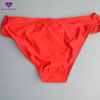Vysoko kvalitný Pôvodné Linajkované celé plavky Sexi bikiny dná Sexy plavky Parné Červená Bikini Bottom Plávanie Šachty