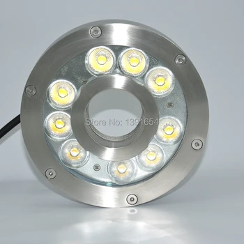 Vysoko Kvalitný vodotesný IP68 nehrdzavejúcej ocele 316, 24V 27W Farbu Meniace LED Podvodná Svetla pre Fontány Krúžok LED Lampa