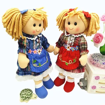 Vysoká kvalita 13 palcový mäkké dieťa rag doll hračky pre dievčatá plnené deti baby born bábiku s handričkou narodeniny bábika darček