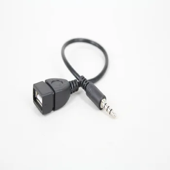 Vysoká kvalita 3,5 mm usb kábel kábel adaptéra audio aux Jack Samec converter nabíjací Kábel