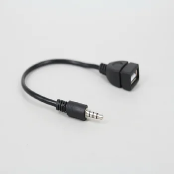 Vysoká kvalita 3,5 mm usb kábel kábel adaptéra audio aux Jack Samec converter nabíjací Kábel