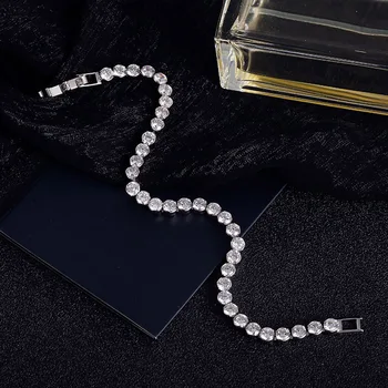 Vysoká Kvalita 4 mm Cubic Zirconia Tenis Náramok & Prívesky Pre Ženy Vianočné Darčeky Nové Módne Lady Šperky Pulseras Mujer