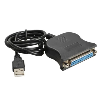 Vysoká Kvalita 95 cm USB 1.1, aby DB25 Female Port Tlač Converter, LPT Kábel Čierny pre Windows XP/2000 /Win//Vista OS