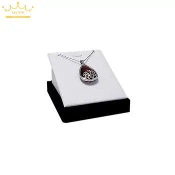 Vysoká kvalita arc náhrdelník s príveskom zobraziť vertikálne prívesok, stojan, držiak na šperky zobraziť stojan čierneho zamatu a bielej pu