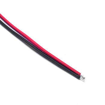 Vysoká Kvalita black & red 2 Kolíky Káble 200 mm Drôt-viesť Single-hlava Samec Konektor konektor na vzduchu ventilátor elektrická hračka prenosný Terminál