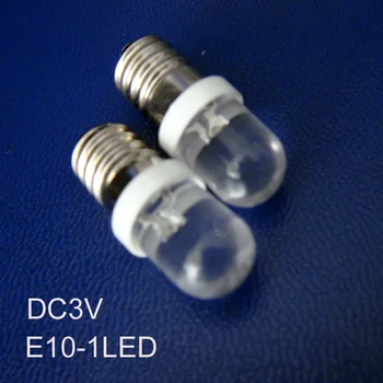 Vysoká kvalita DC3V E10 led Intenzita svetla,E10 Led Indikátor E10 Led Nástroj svetla, žiarovky lampy doprava zadarmo 10pcs/veľa