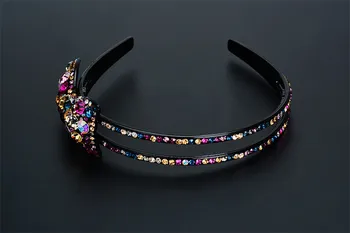 Vysoká Kvalita Kórea Dováža Rakúsko Crystal Fashion Svieti motýlik Uzol Vedúci Kapely Vlasy Príslušenstvo Šperky Pre Ženy-LPEHJHB005F