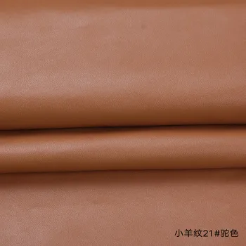 Vysoká Kvalita Micro Ovce vzor 24# Hnedé PU Kožené textílie s málo elastický pre KUTILOV, nábytok taška materiálu(50x69cm)