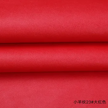 Vysoká Kvalita Micro Ovce vzor 24# Hnedé PU Kožené textílie s málo elastický pre KUTILOV, nábytok taška materiálu(50x69cm)