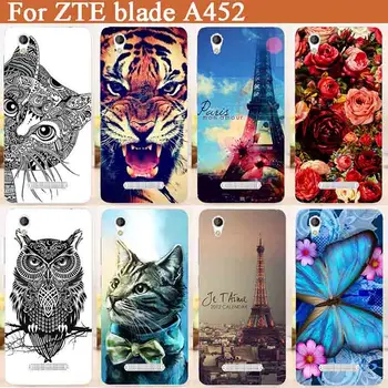 Vysoká Kvalita Telefón puzdro Pre ZTE Blade A452 Cartoon DIY maľovanie MÄKKÉ TPU Plastové Módne Kryt puzdro Pre ZTE Blade A452 Skin Case