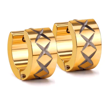 Vysoká kvalita zlatá obruč, náušnice, módne nové unikátne náušnice pre ženy a mužov šperky