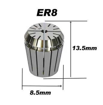 Vysoká presnosť ER8 Presnosť 0.008 mm Jar Collet Pre CNC Frézovanie Rytie Stroj Sústruh Nástroj Doprava Zadarmo