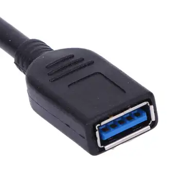 Vysoká Rýchlosť 13inch Super Speed USB 3.0 Typ mužmi BLACK Predlžovací Kábel Pre PC / Notebook