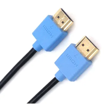 Vysoká rýchlosť Pozlátené Konektor Samec-Samec HDMI Kábel 15m 1.4 Verzia 1080p 3D pre HDTV XBOX PS3 čierna/modrá