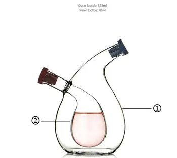 Vysoká teplota korenie fľaša na Olej a ocot galss fľaše, zberné nádoby omáčkou skleného pohára zapečatené korenie malé skladovacie fľaše vína