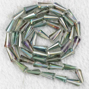 Vysoký stupeň krištáľové sklenené korálky 8*16 waterdrop slza tvar 13 farieb diy šperky zistenia voľné dištančné korálky 50pcs B992