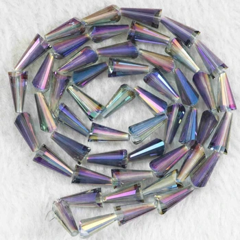 Vysoký stupeň krištáľové sklenené korálky 8*16 waterdrop slza tvar 13 farieb diy šperky zistenia voľné dištančné korálky 50pcs B992