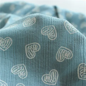 Vytlačené Bavlna, Krep Textílie Textúra Krepové Letné Oblečenie Anti-komár Textílie Tričko Sukne Odev, Príslušenstvo