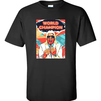 Vytlačené T-shirt Muži Móda O-Krku Topy Tee Košele Ric Flair Prírody Chlapec Starej Školy Zápas tričko dizajn webovej stránky tričko