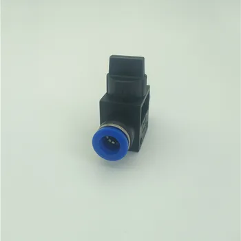Vzduchu, Pneumatické Rýchlu Montáž 8mm na 8mm Push Rýchlosť Radiča Ventil Čierna Modrá