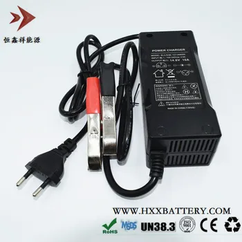 Výstup 14.6 V 10A Lifepo4 Batérie Nabíjačky s EÚ Plug Klipy Poplatok DC Spoločné Adaptéra Vstup 100-240V 2A