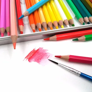 Výtvarné Umenie 12 Premium Farebné Ceruzky Akvarel lapis cor de Professional Woodless Rozpustné vo Vode Farebné Ceruzky Nastaviť pre Maľovanie