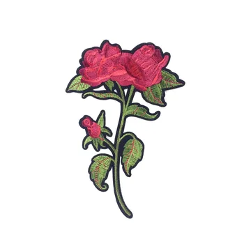 Výšivky, Kvetinové Appliques Na Odev, Vyšívané Žehlička Na Ruže Kvet Opráv Oblečenie žehličky Na Nálepky DIY Šitie Odznaky