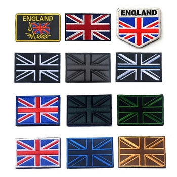 Výšivky škvrny na oblečení 5*8 cm Vlajka Anglicka škvrny šitie na oblečenie, tašky plastové umývateľný Národ záplaty